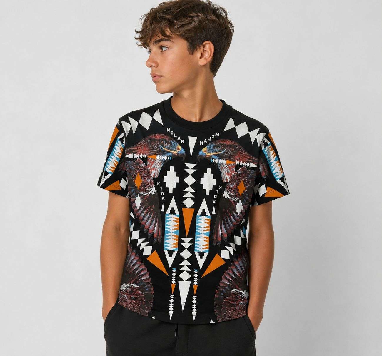 S6CMJBTH043 - T-SHIRT 3-18A - COUNTY OF MILAN BY MARCELO BURLON