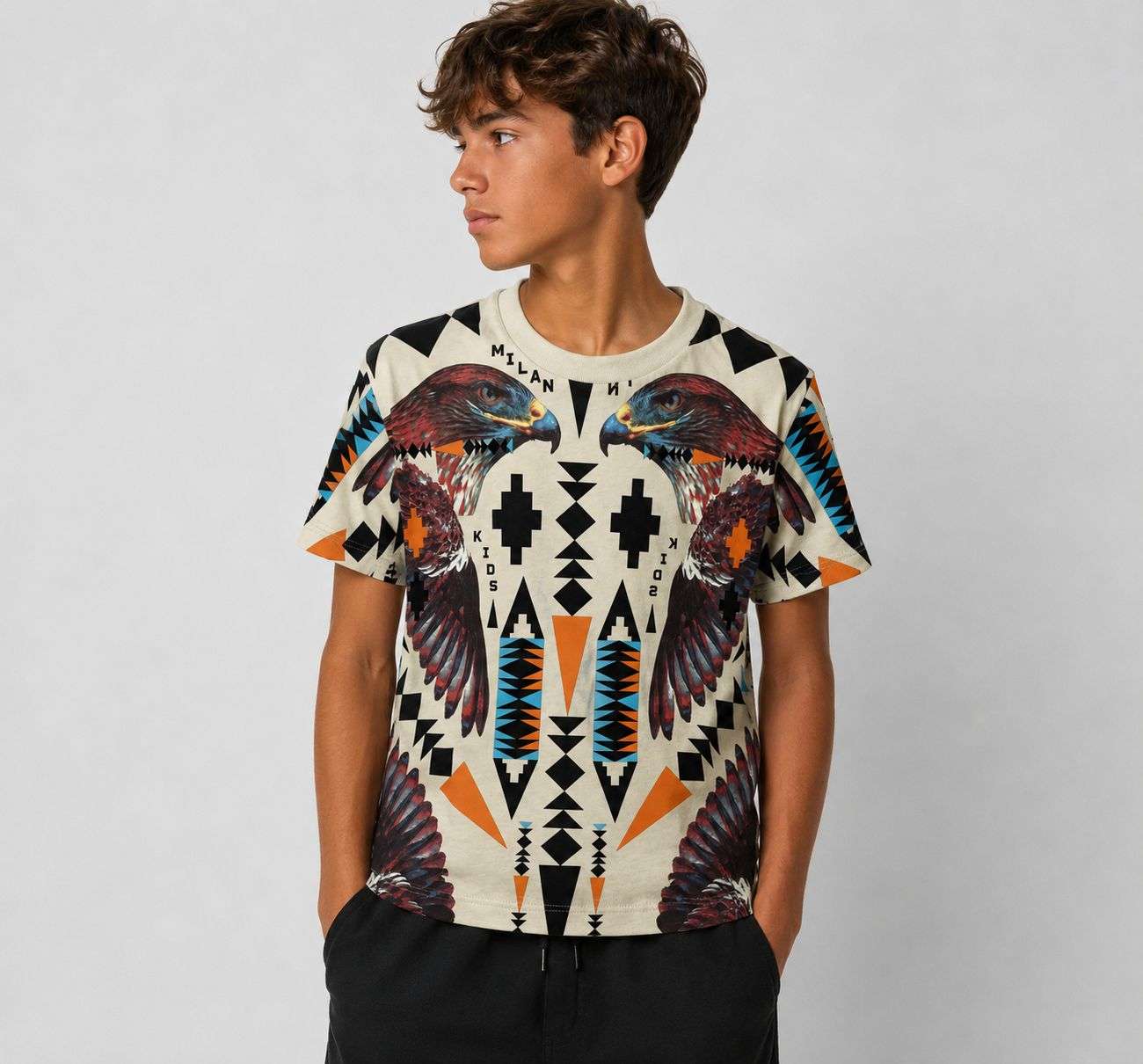 S6CMJBTH043 - T-SHIRT 3-18A - COUNTY OF MILAN BY MARCELO BURLON
